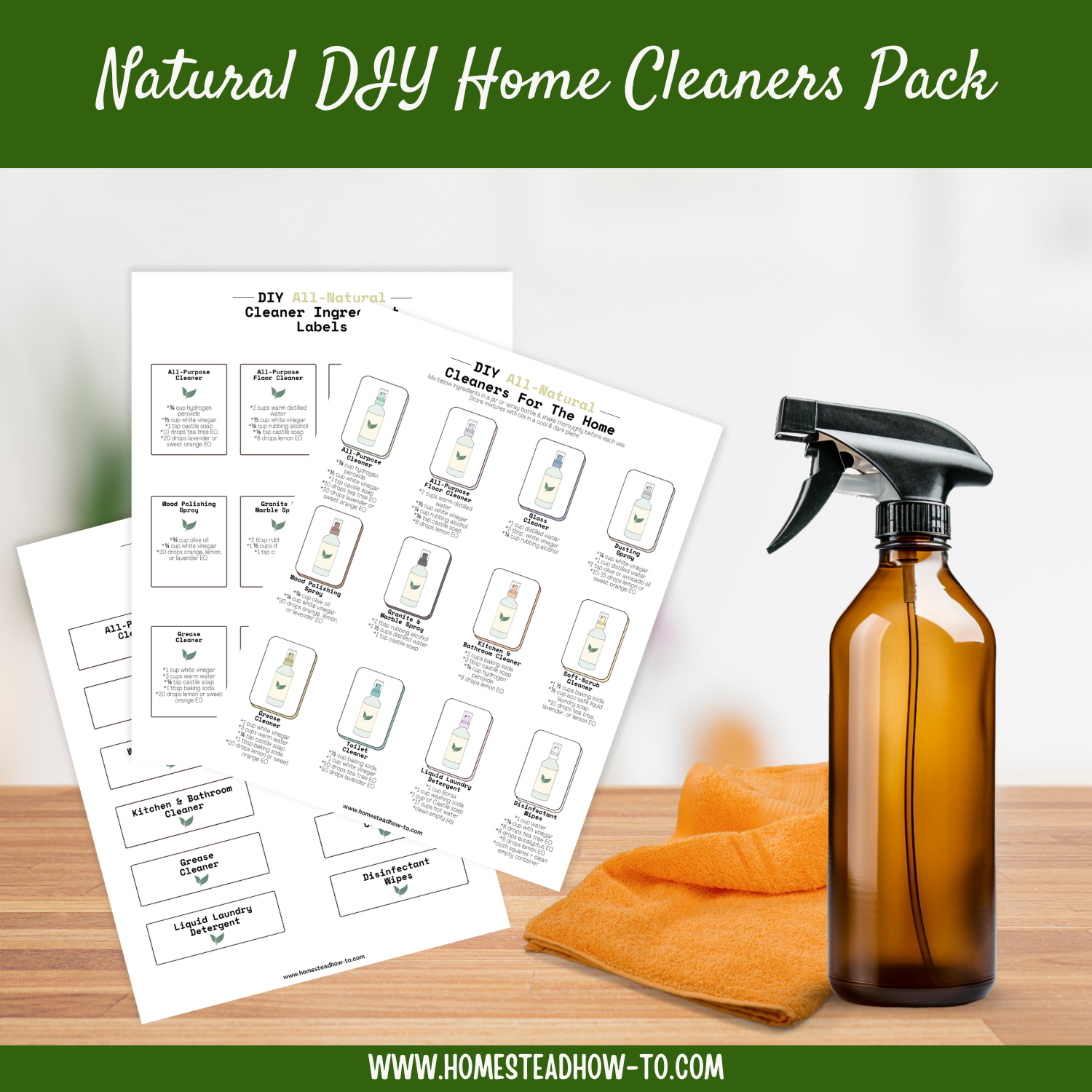 Natural DIY Home Cleaners Pack 1